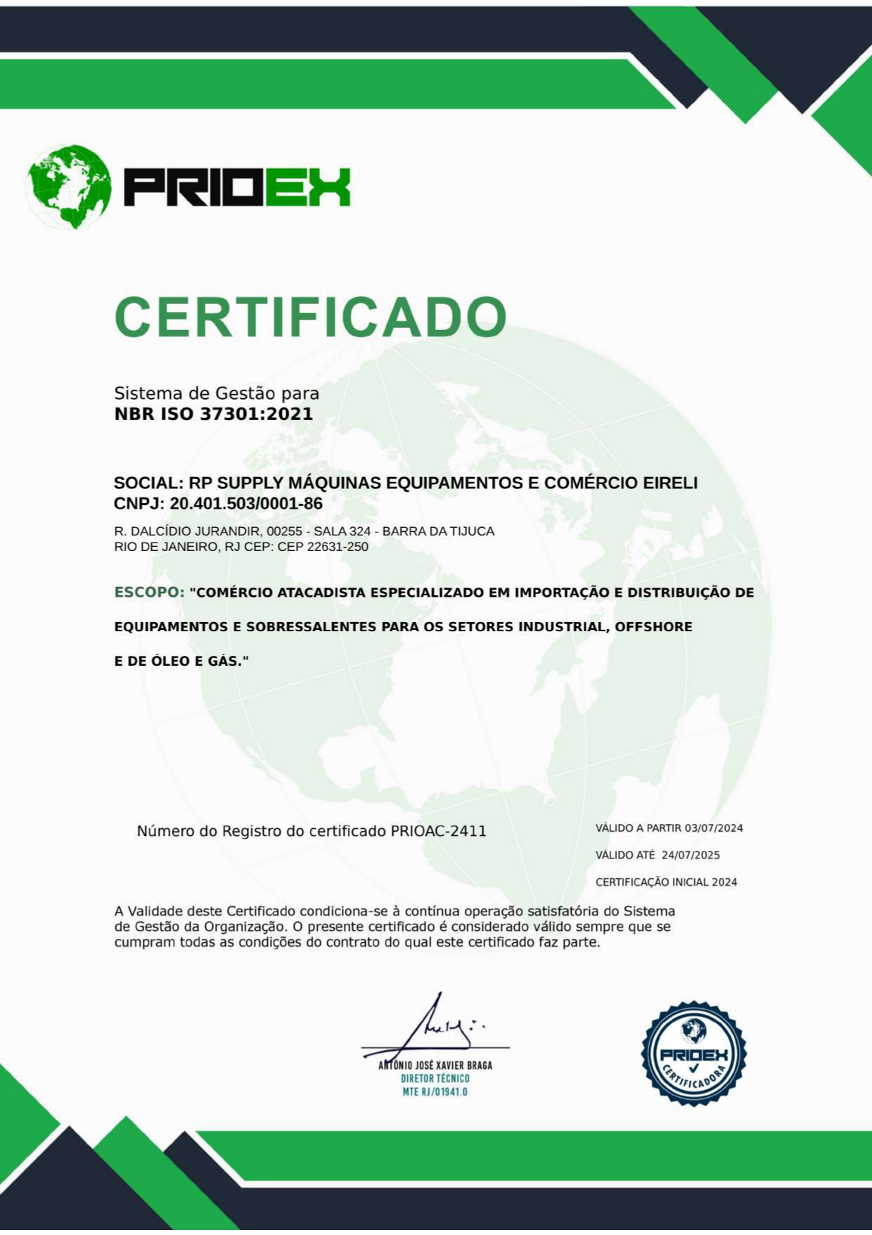ISO 37301 — Sistema de Gestão de Compliance