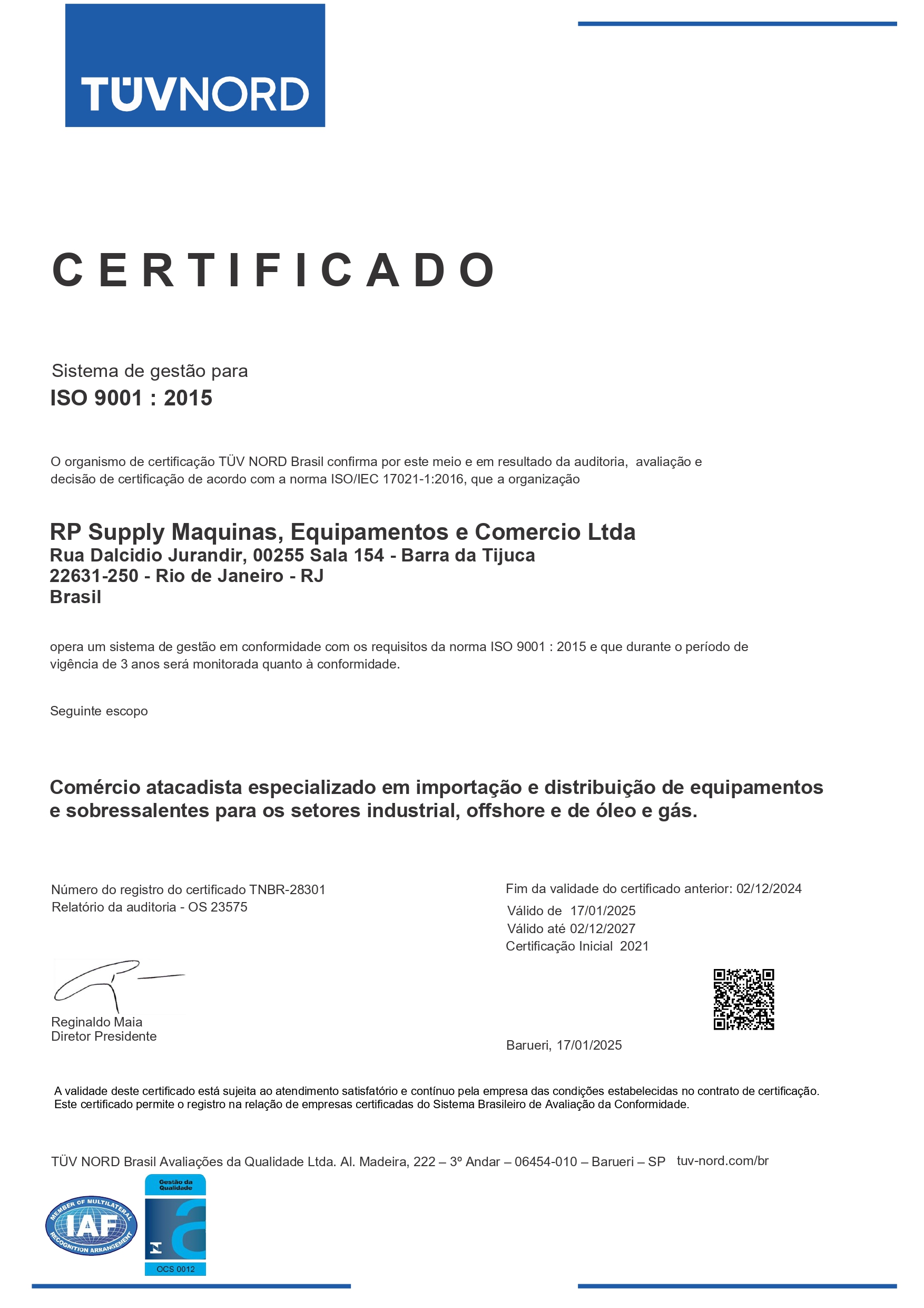 ISO 9001 — Sistema de Gestão da Qualidade